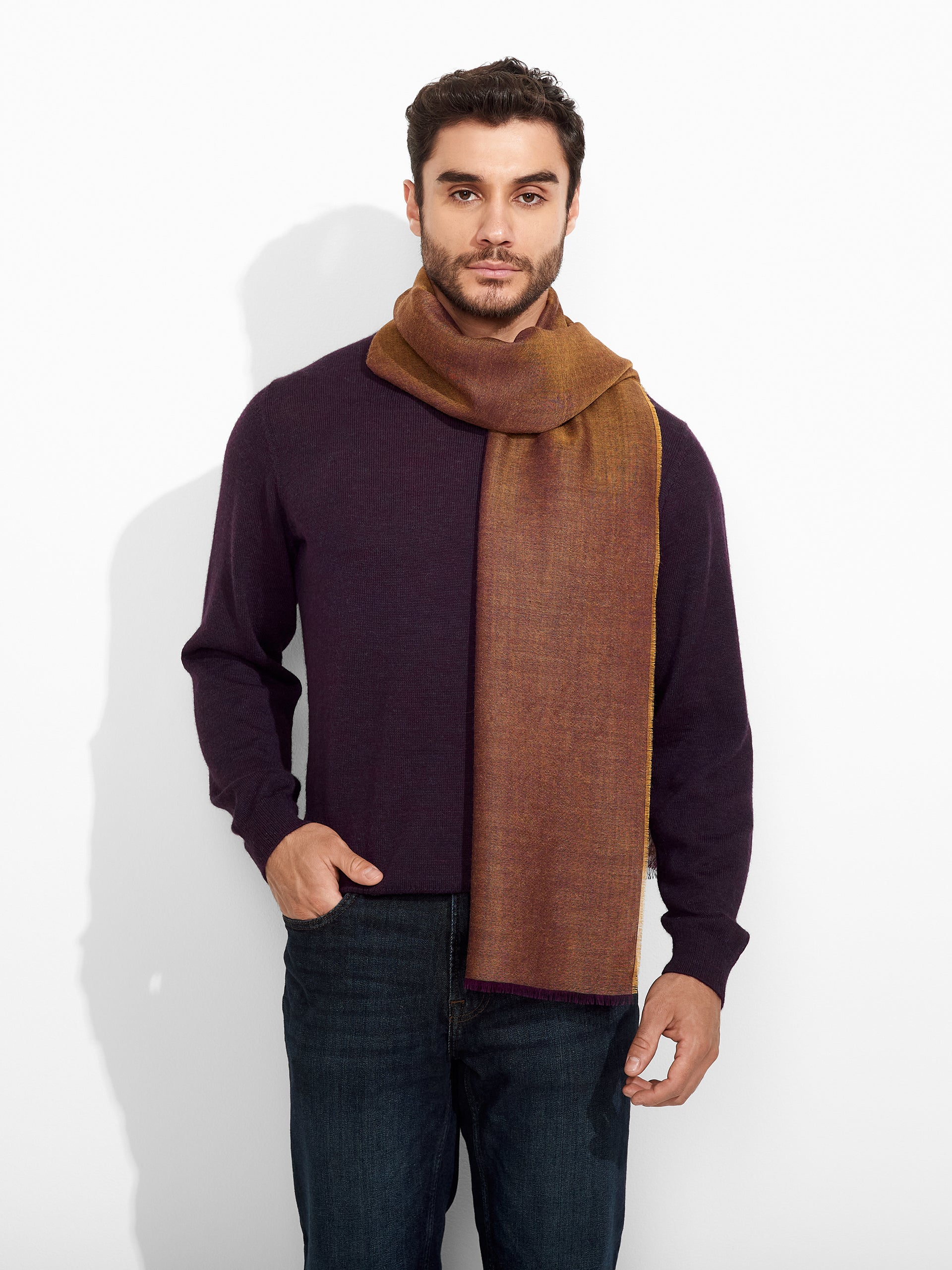 Zaina Shawl Baby Alpaca Color Brown - Image 4