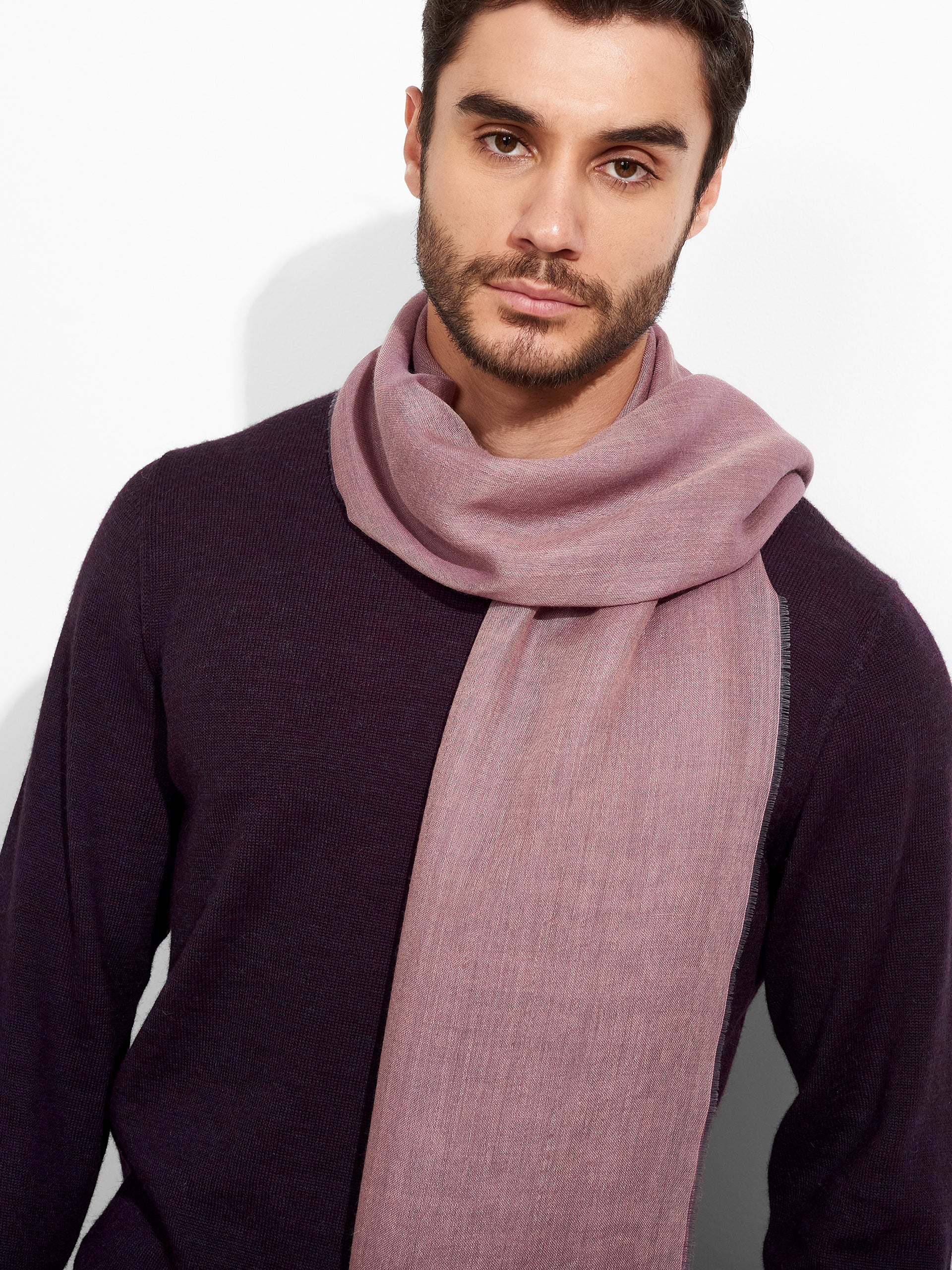 Zaina Shawl Baby Alpaca Color Purple - Image 5
