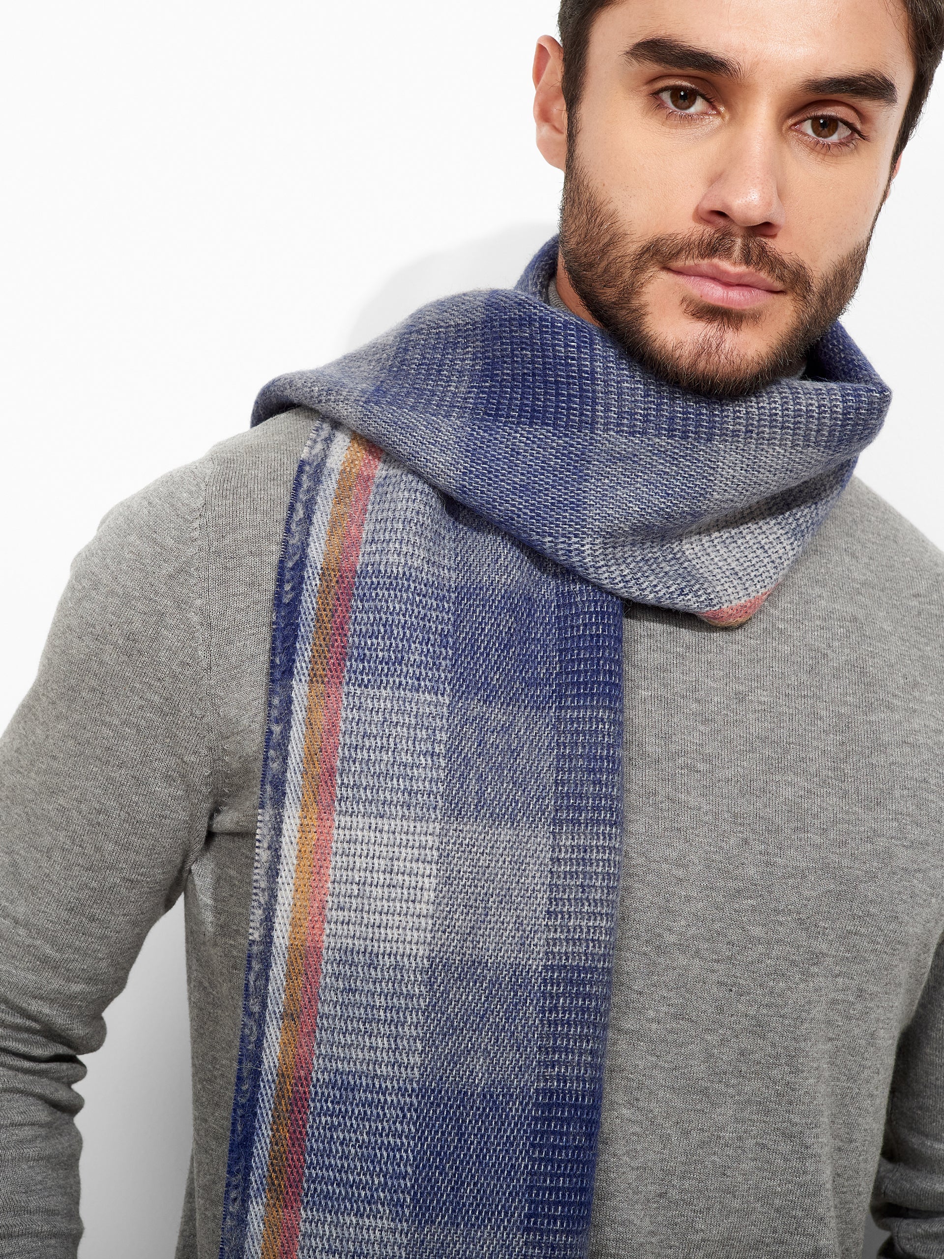 Zamery Scarf Baby Alpaca Color Blue - Image 5