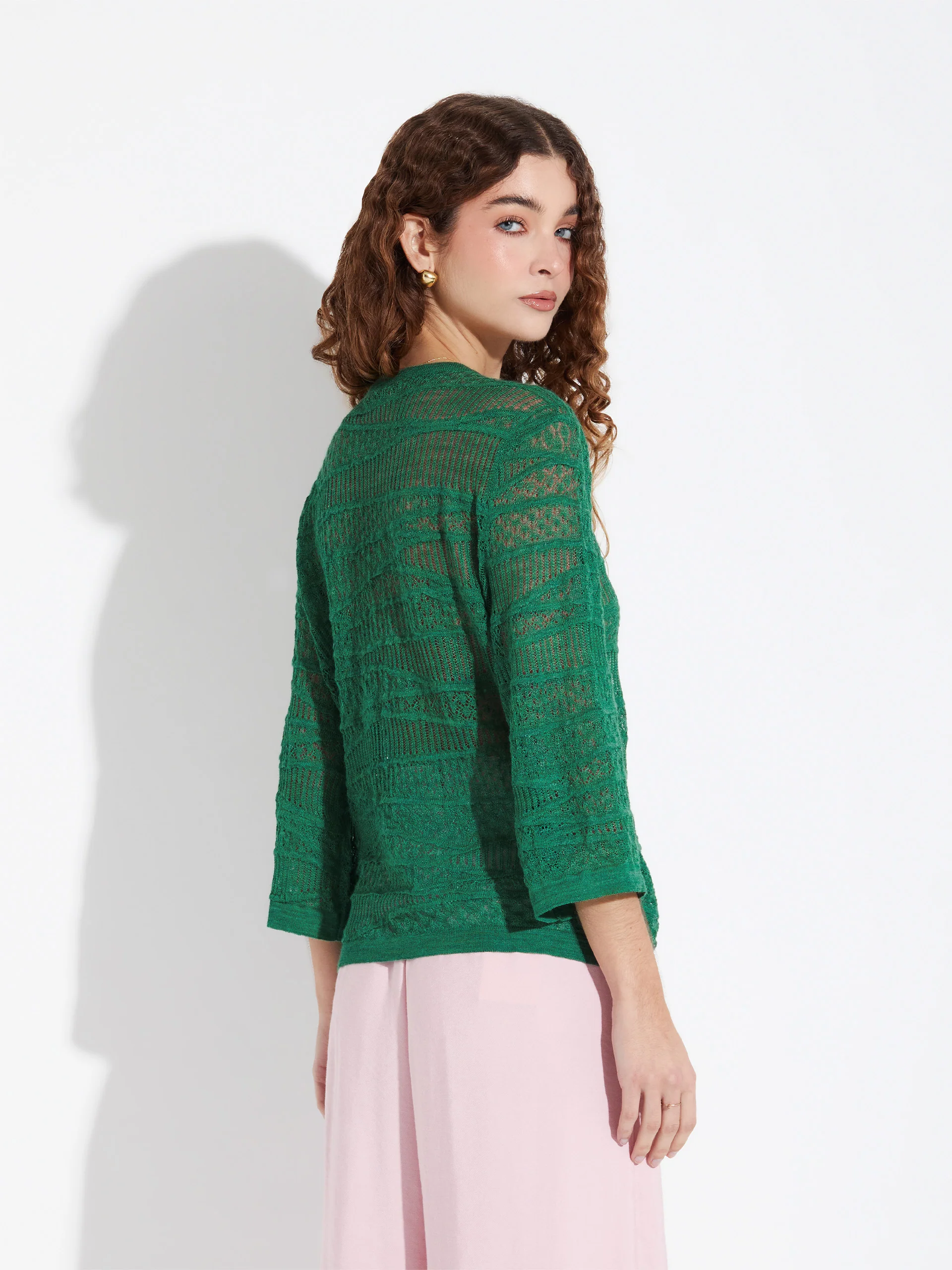 Zample Sweater Baby Alpaca Color Green - Image 3