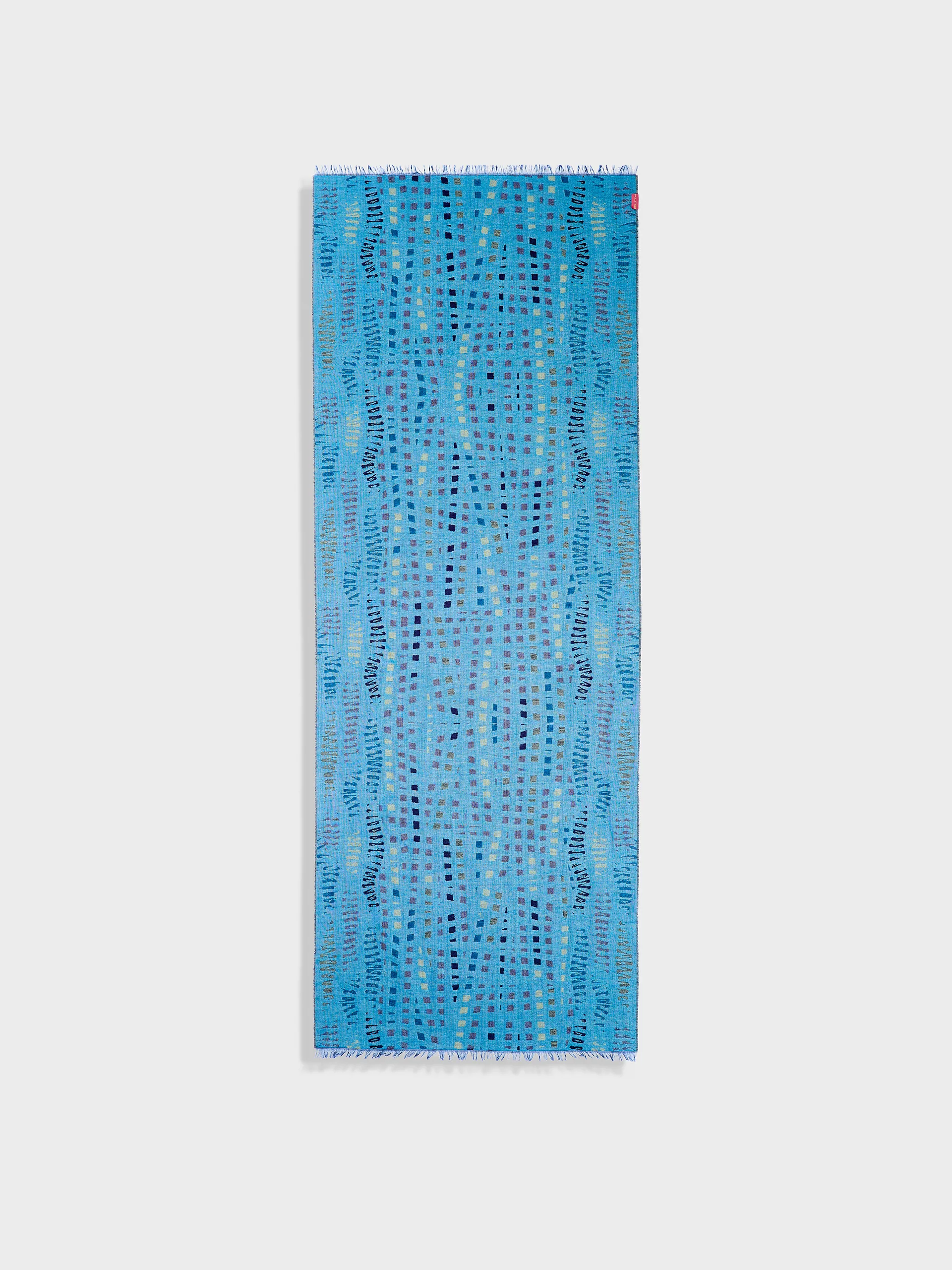 Zane Shawl Baby Alpaca Color Blue - Image 6