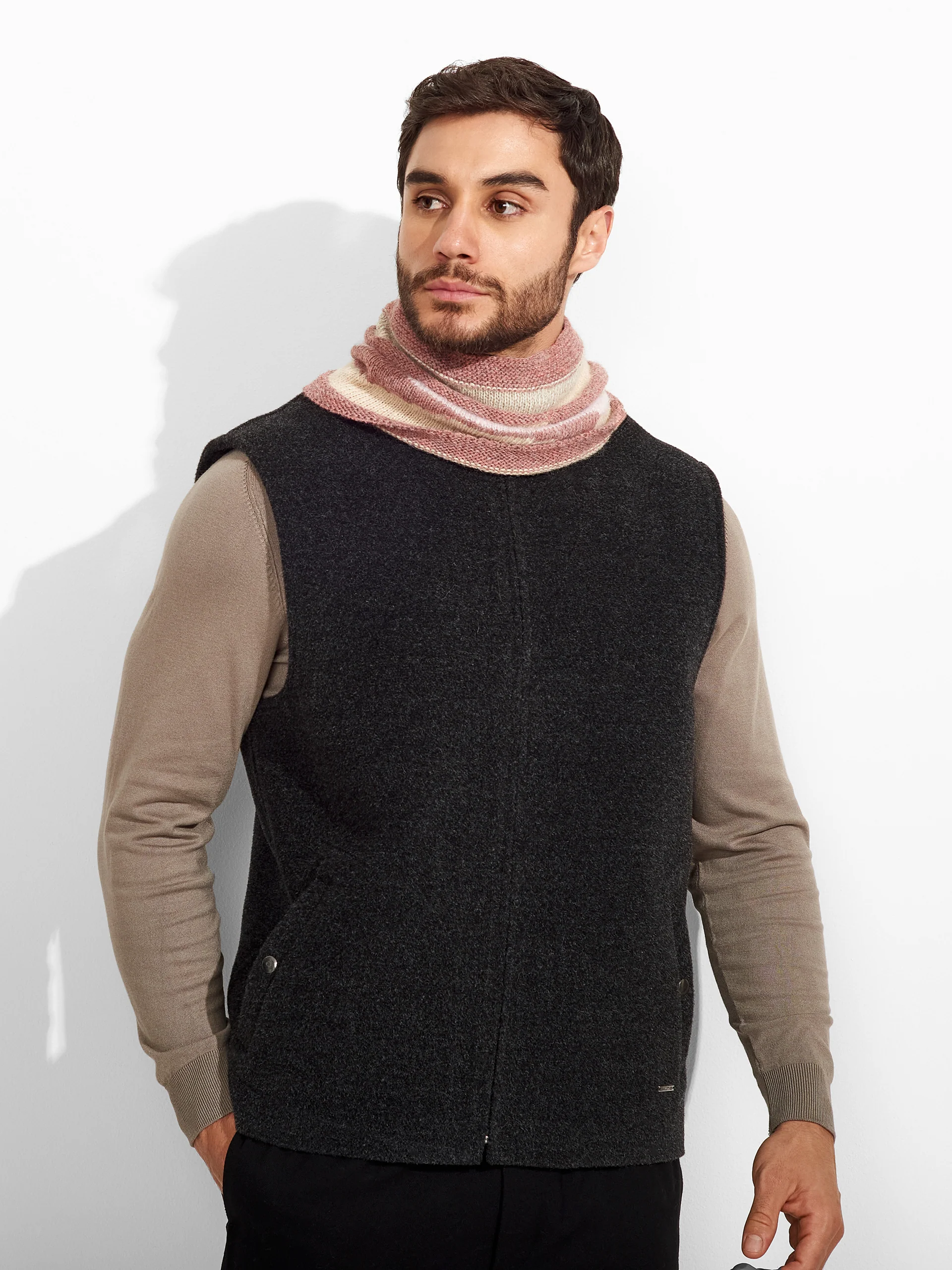 Zegovia Scarf Baby Alpaca Color Beige - Image 4