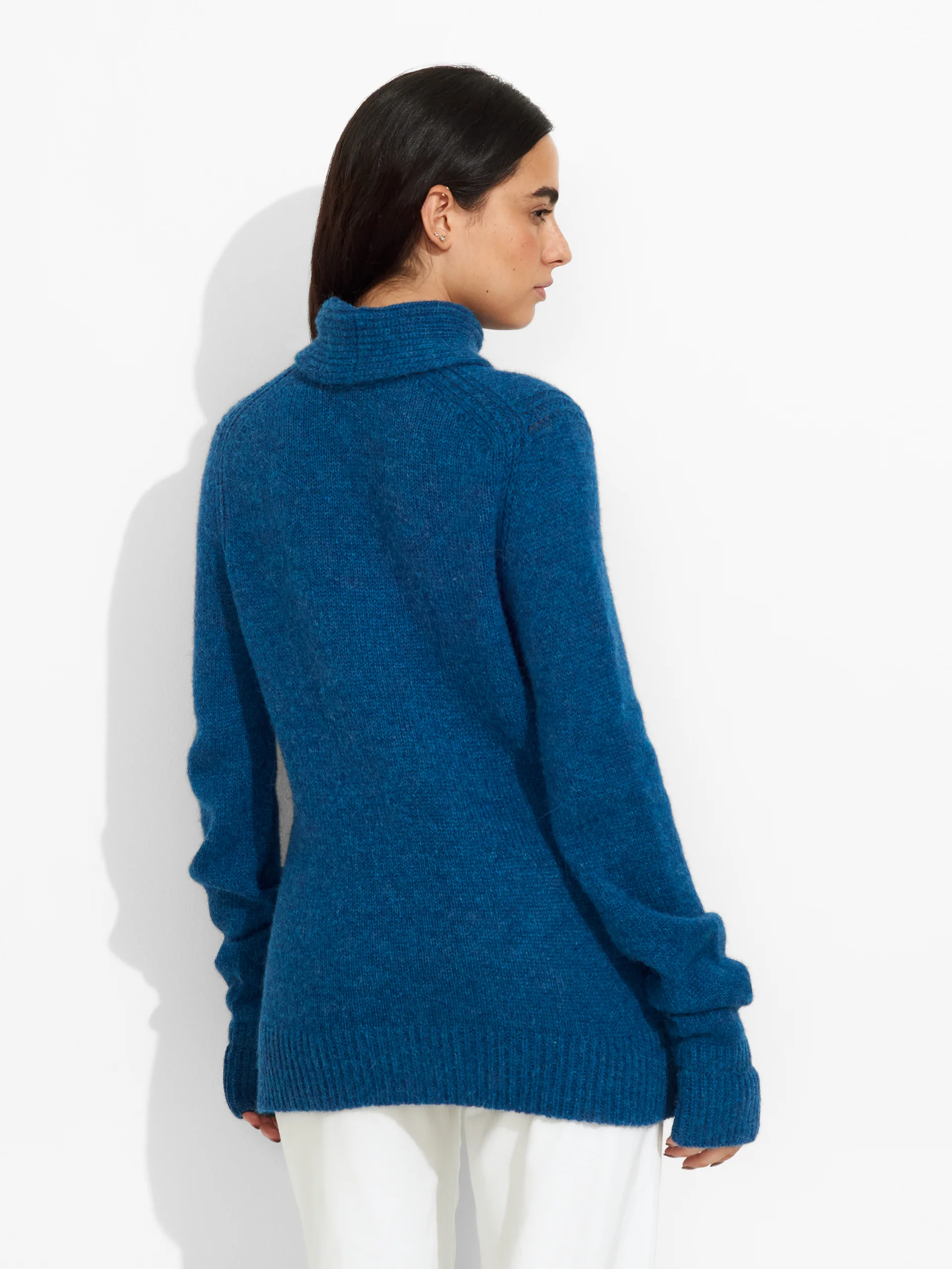 Zero Sweater Baby Alpaca Color Blue - Image 3