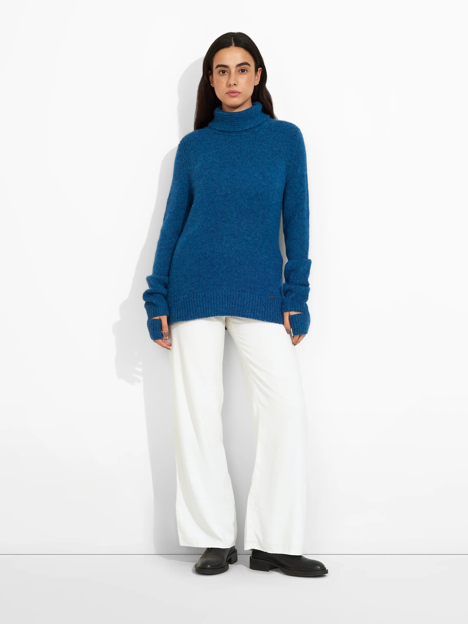 Zero Sweater Baby Alpaca Color Blue - Image 4