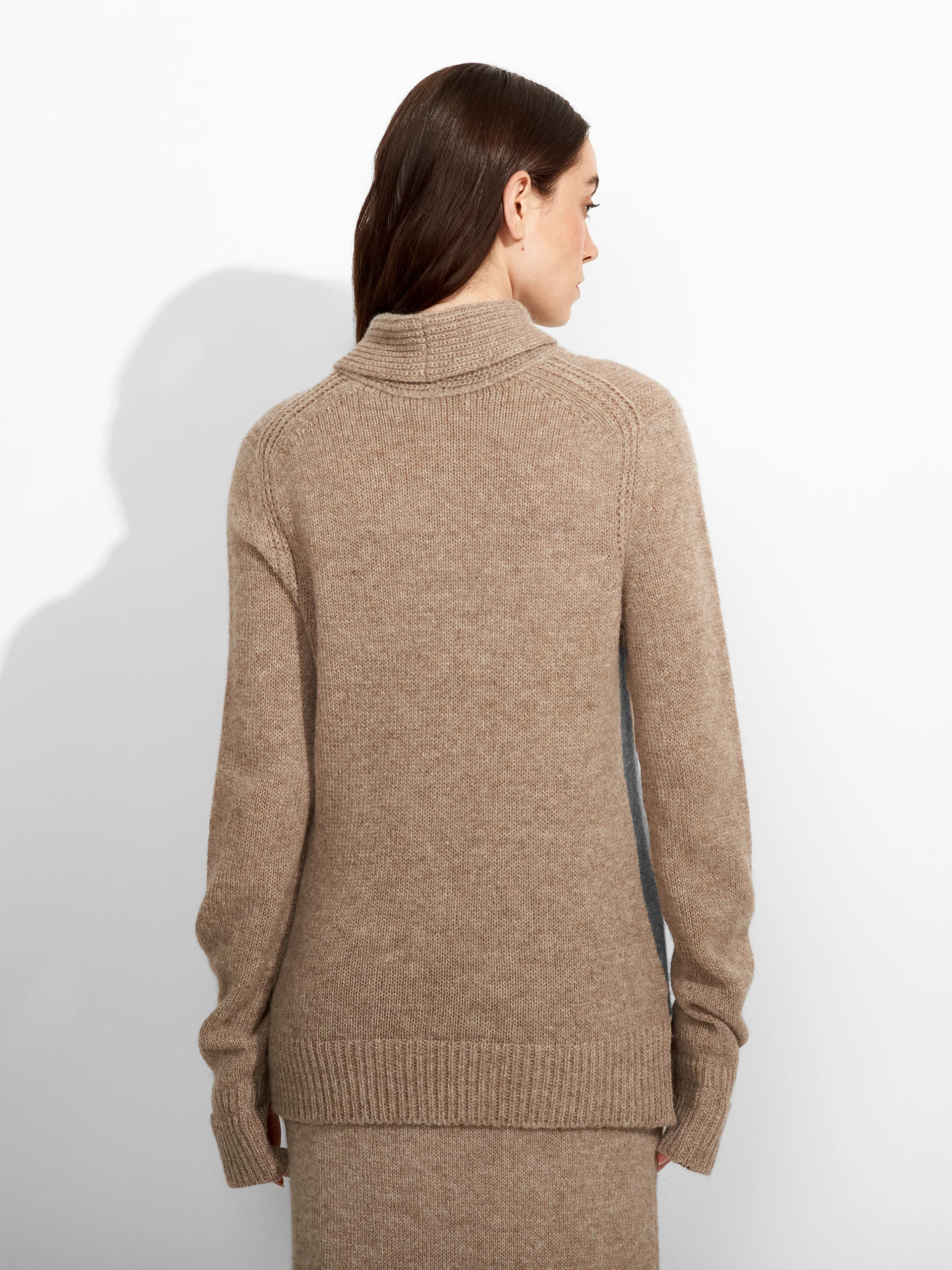 Zero Sweater Baby Alpaca Color Brown - Image 3