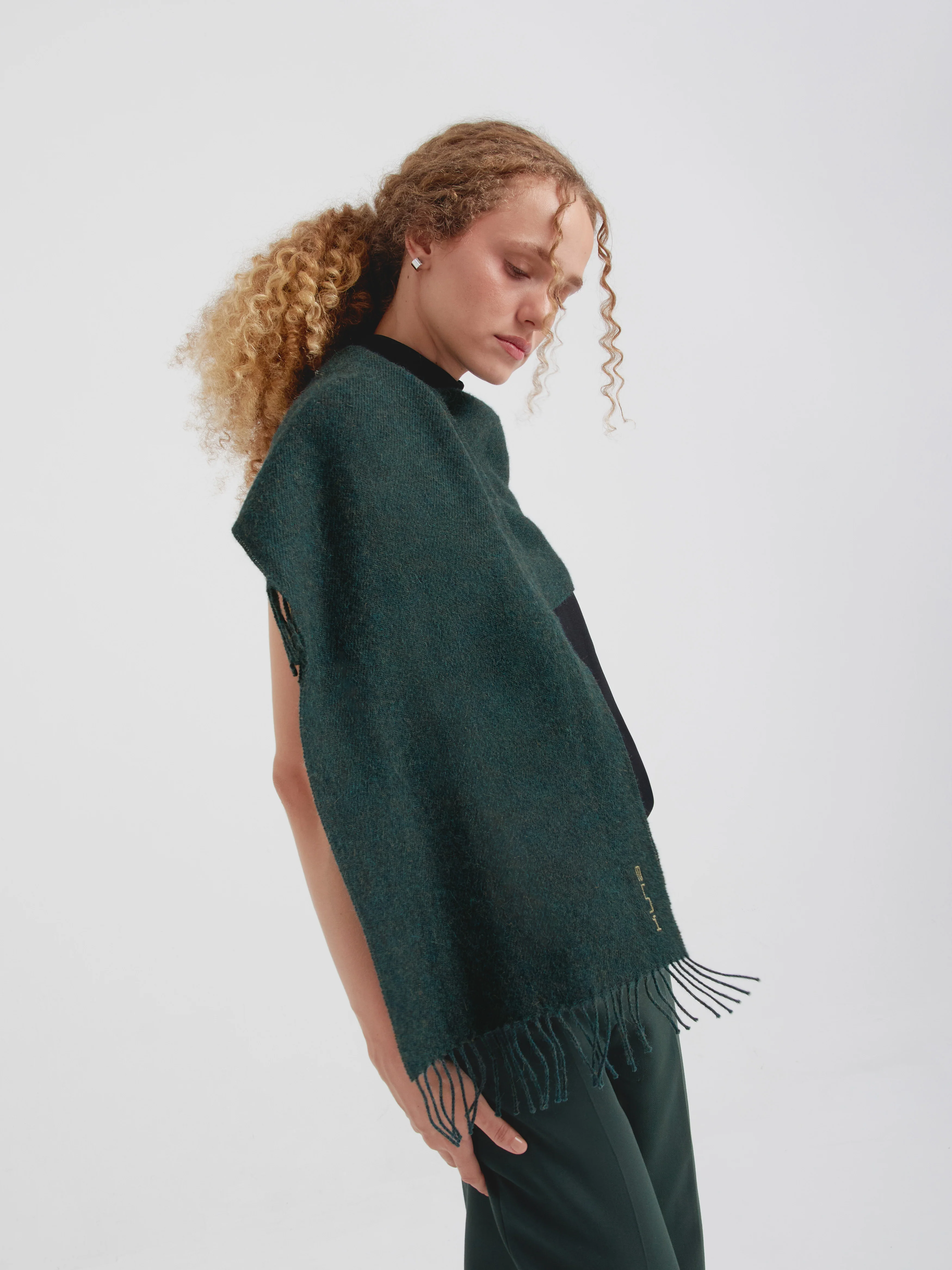 Zeta B Scarf Baby Alpaca Color Green