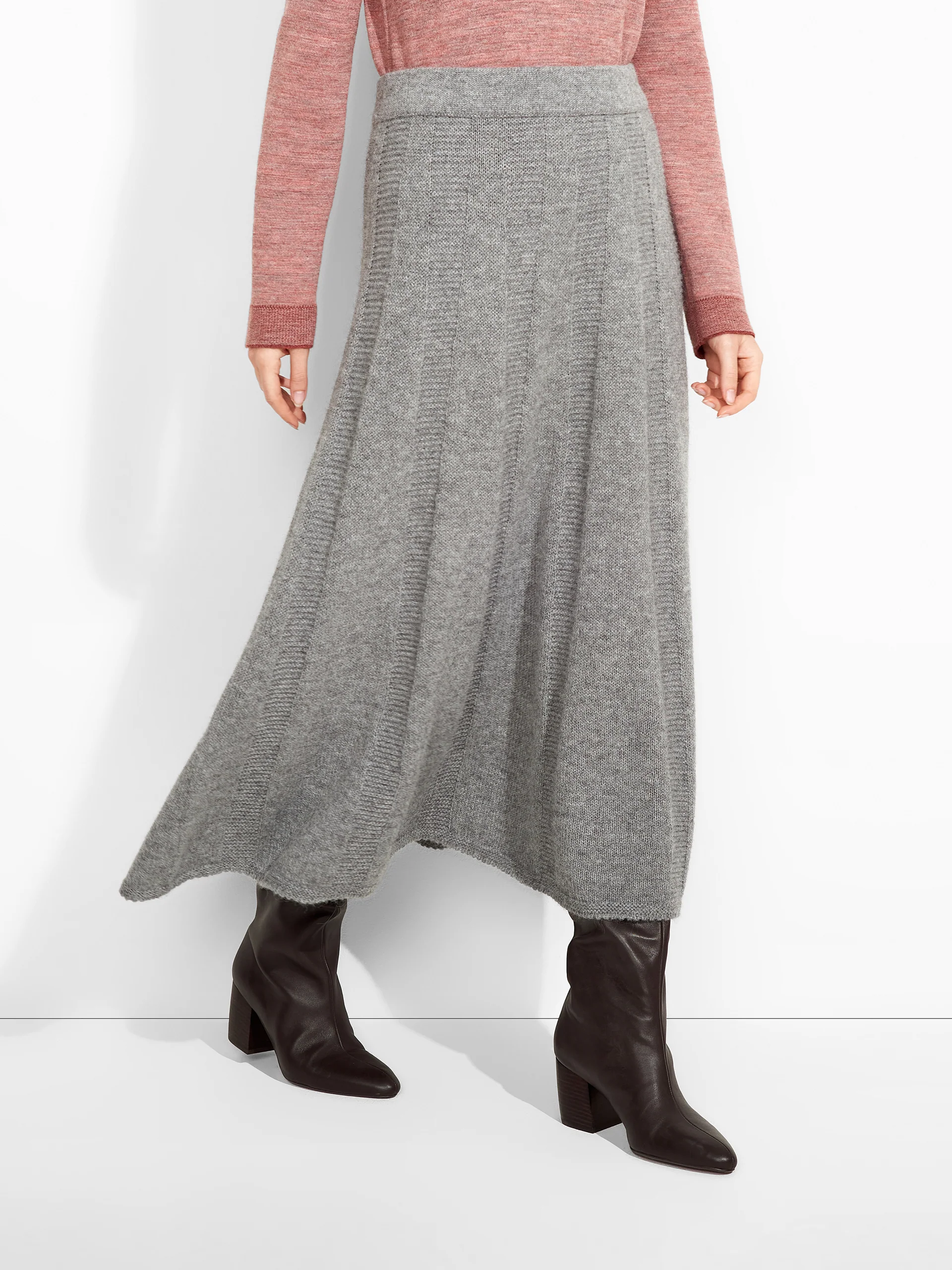 Zibilla Skirt Baby Alpaca Color Grey - Image 2