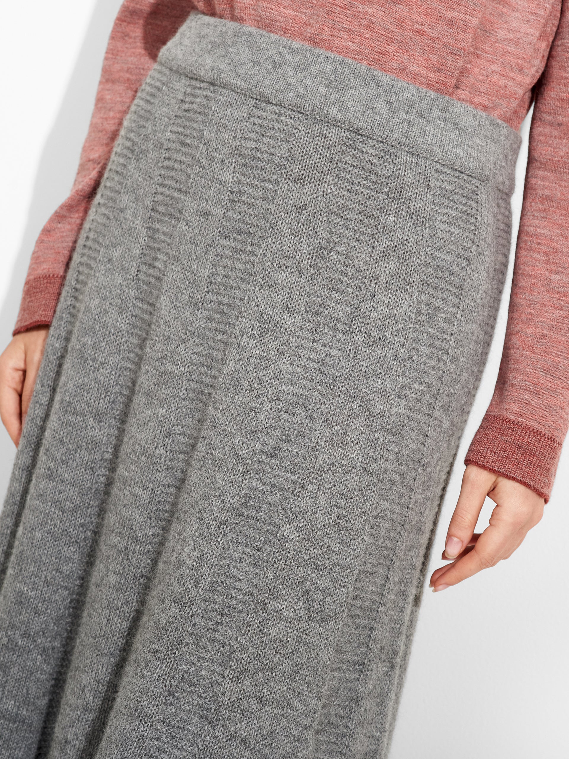 Zibilla Skirt Baby Alpaca Color Grey - Image 5