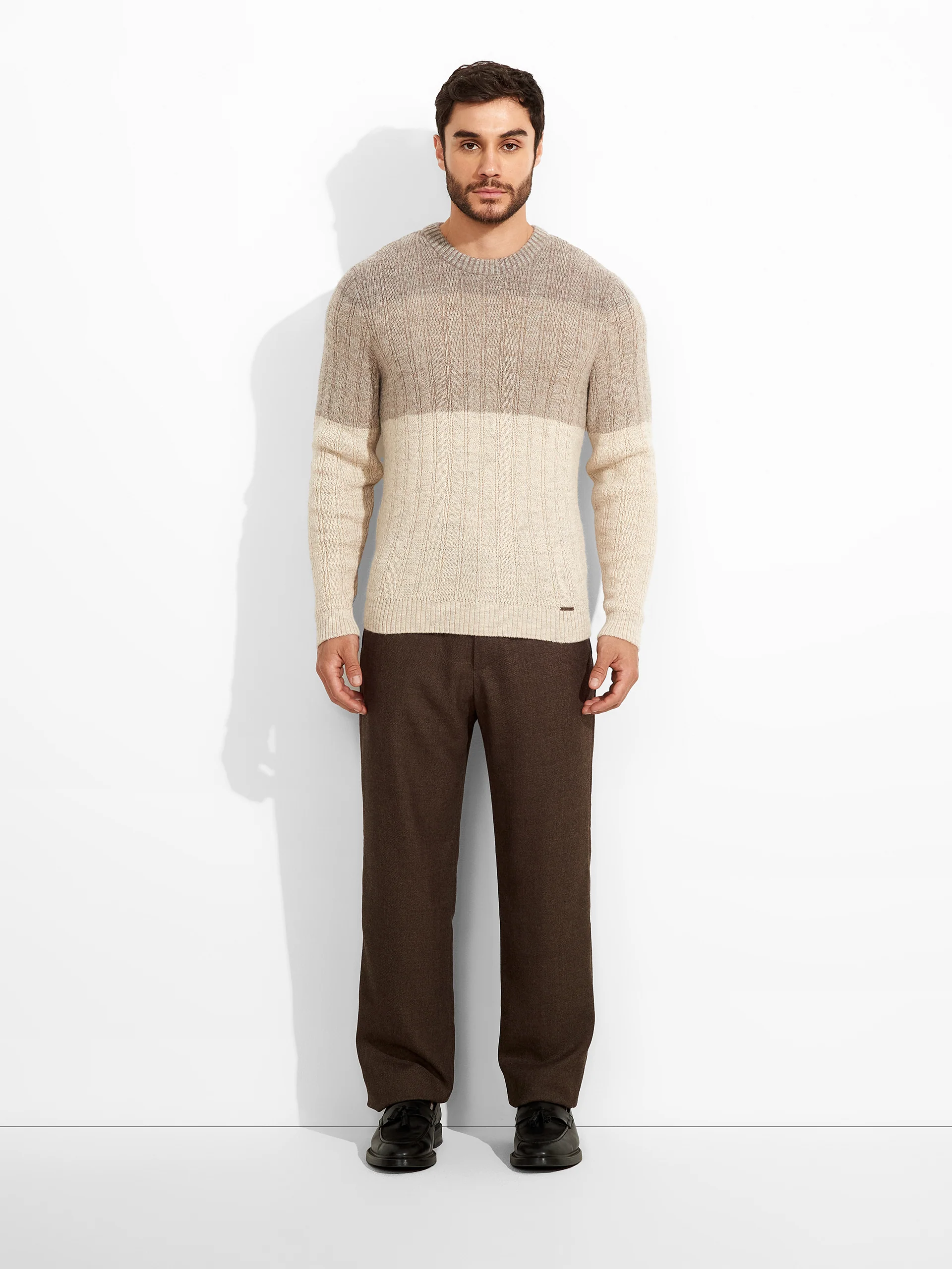 Zinal Sweater Baby Alpaca Color Beige - Image 4