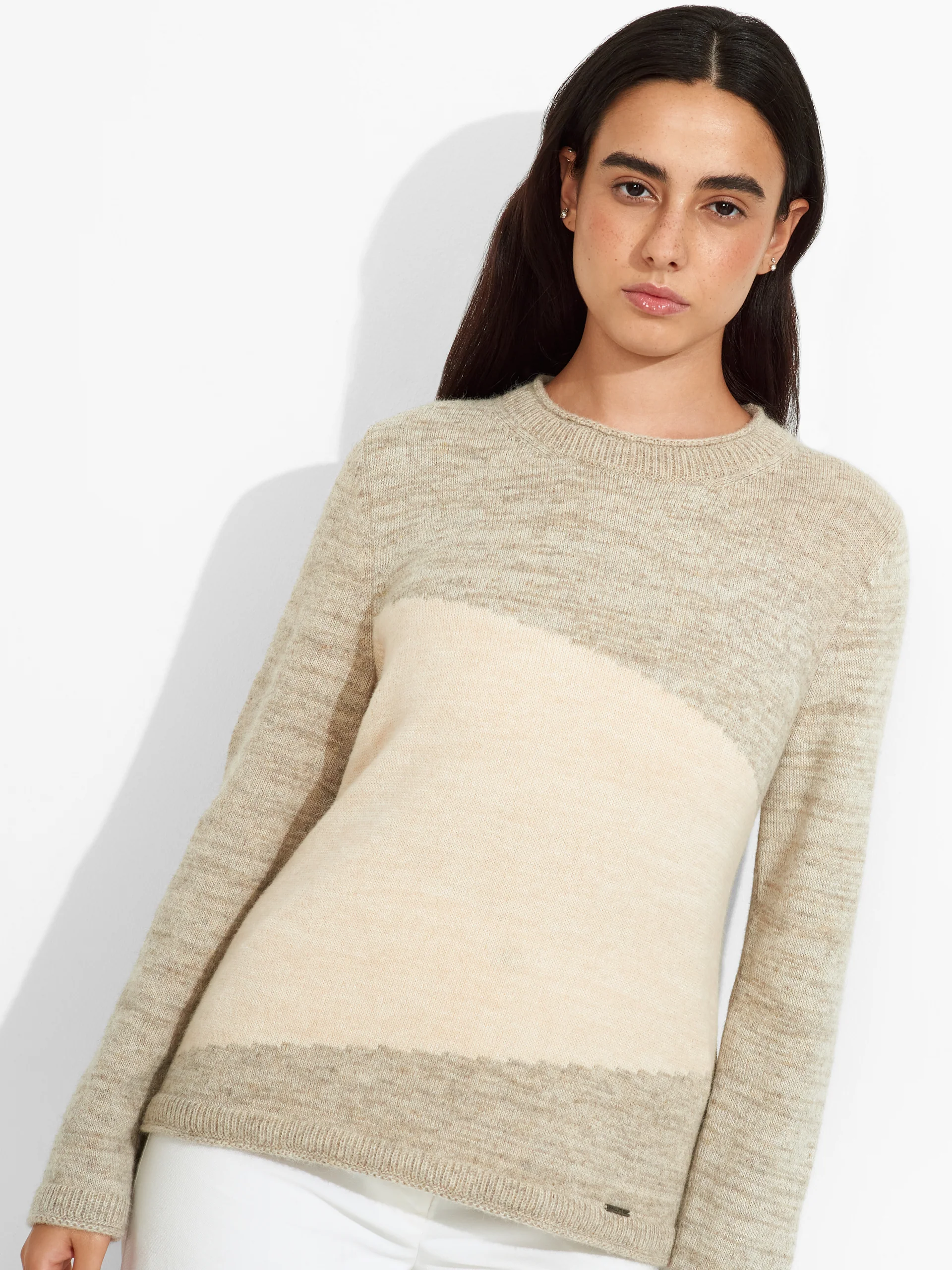Zoe Sweater Baby Alpaca Color Beige - Image 5