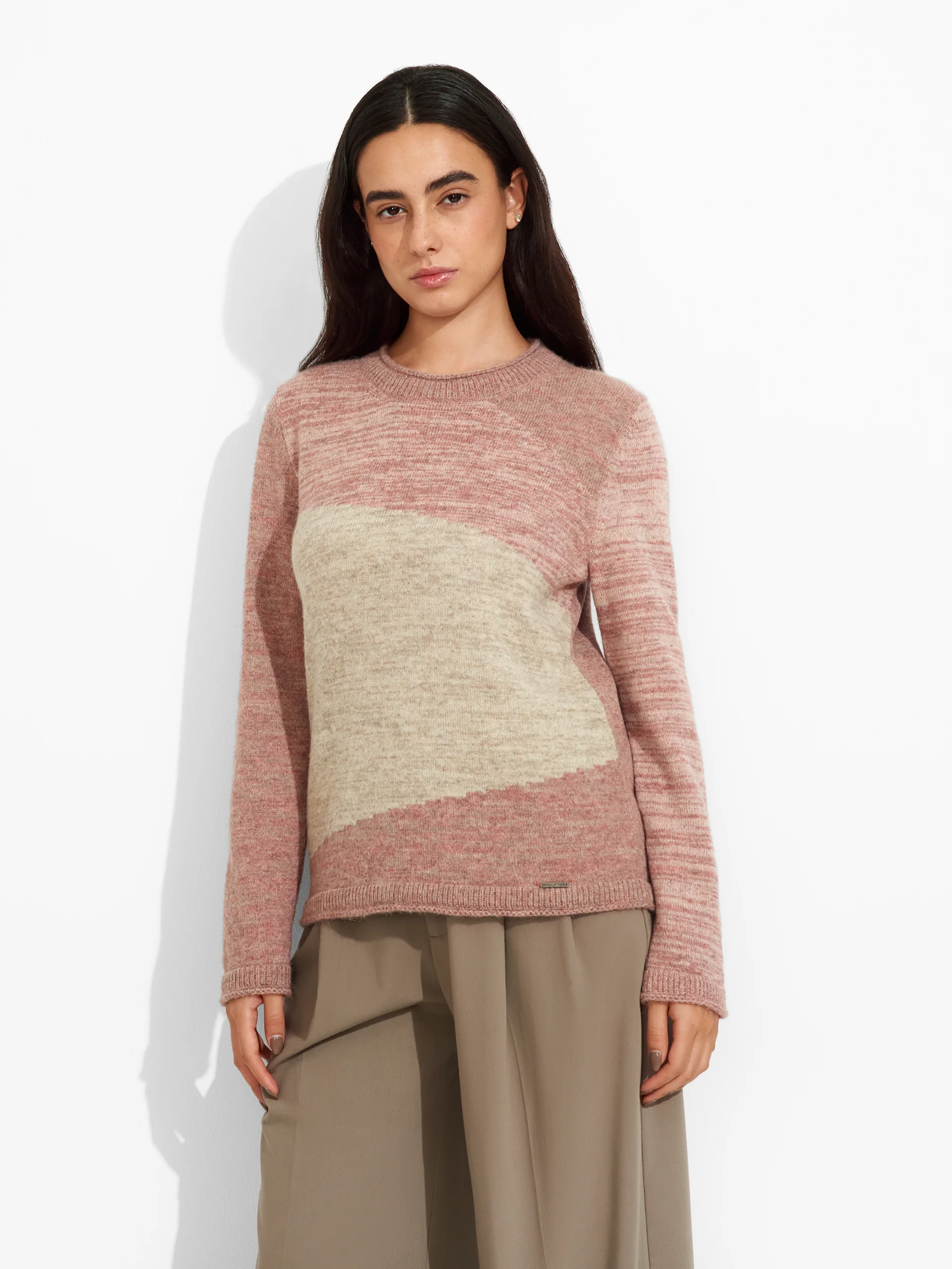 Zoe Sweater Baby Alpaca Color Pink - Image 2
