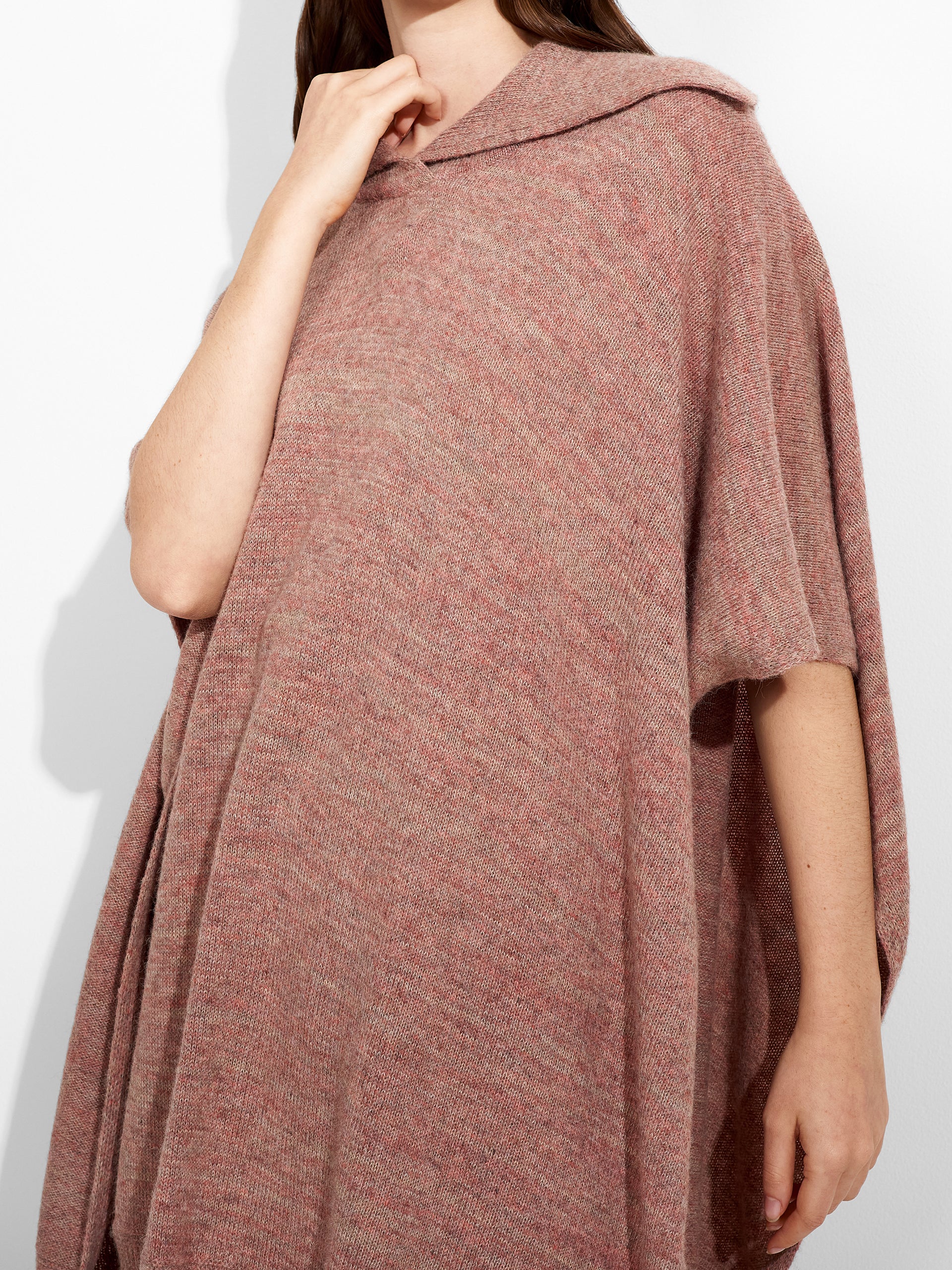 Zoila Poncho Baby Alpaca Color Pink - Image 5