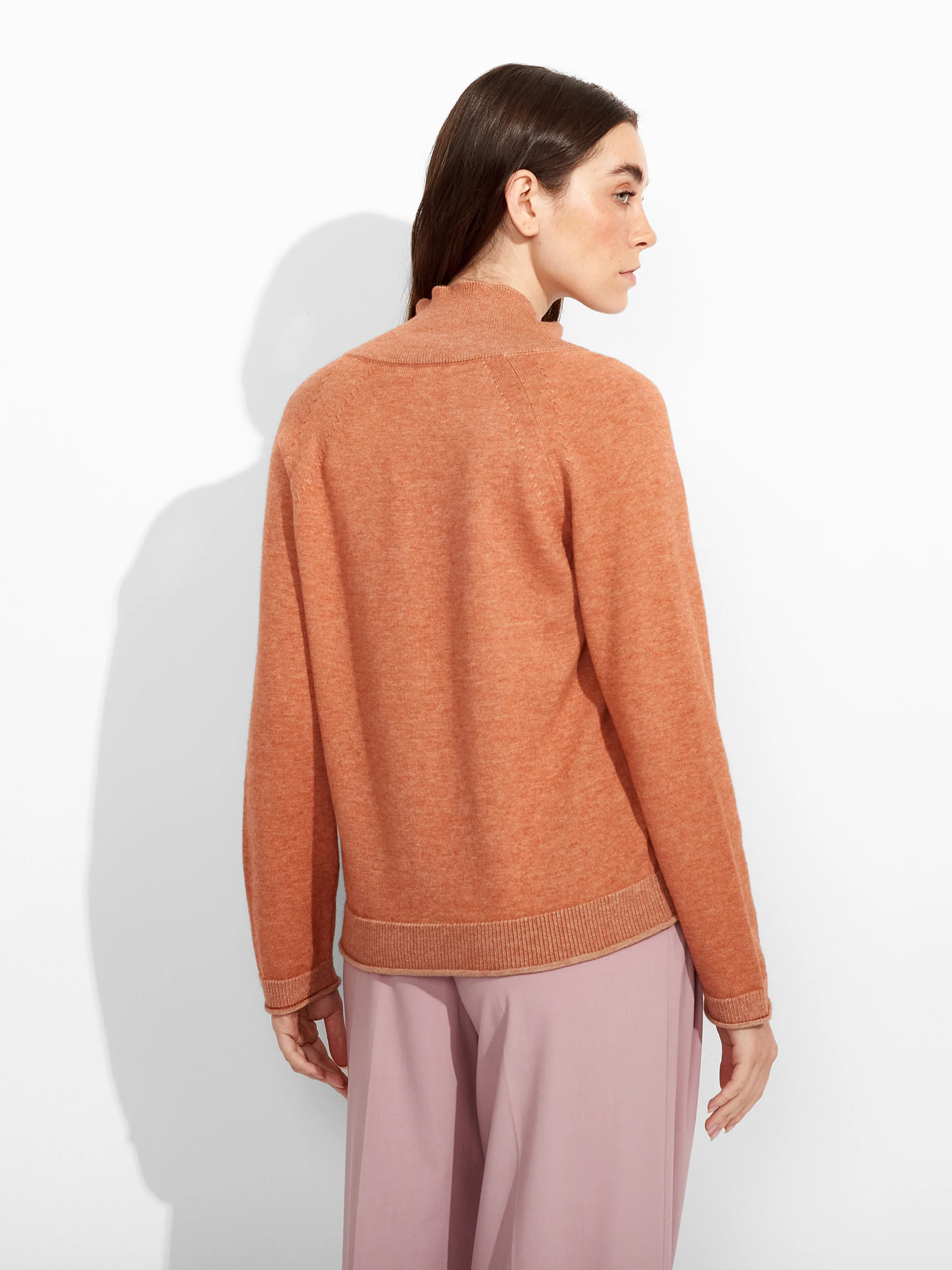 Zolena Sweater Cotton Color Orange - Image 3
