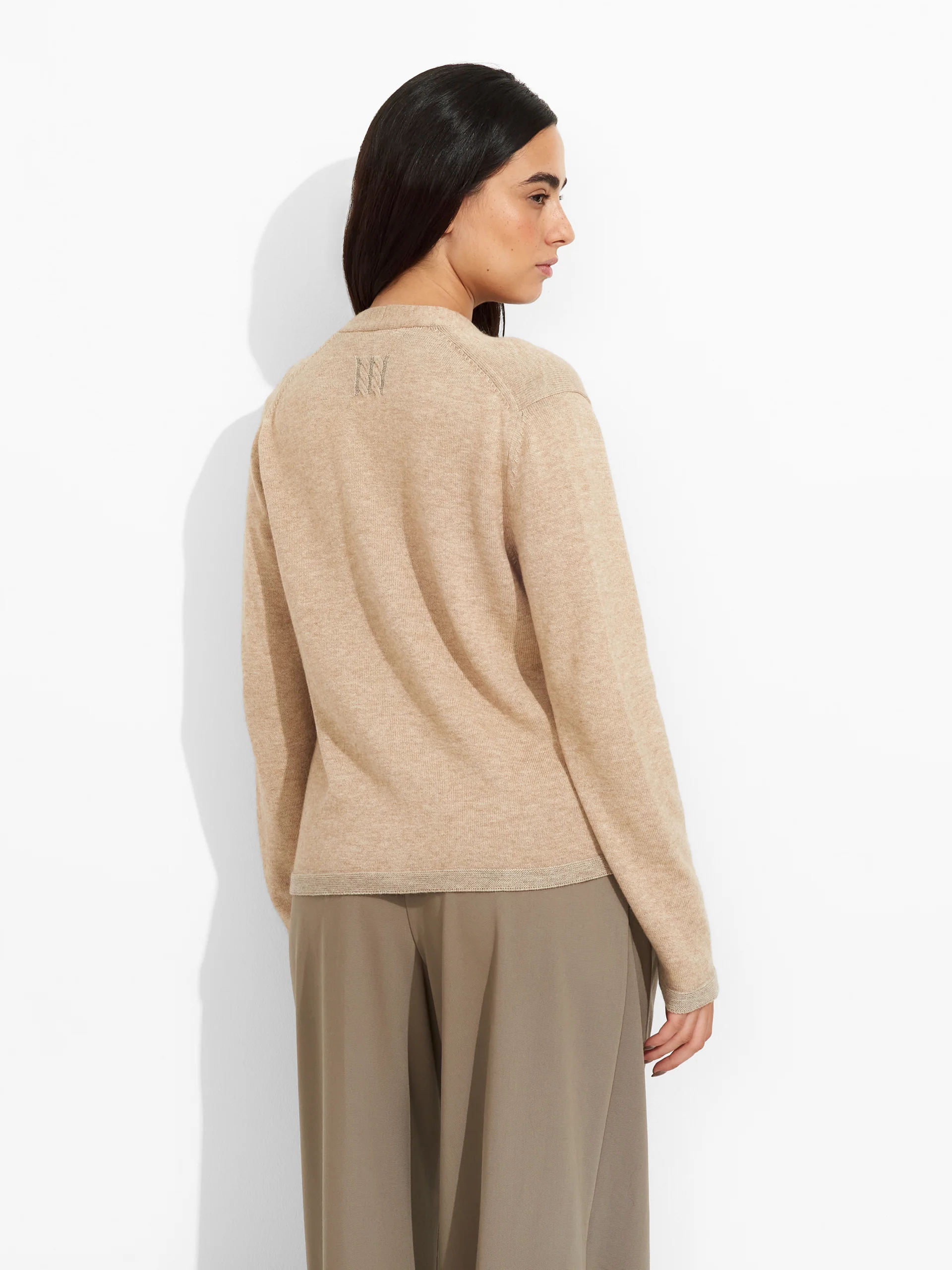 Zoraya Cardigan Cotton Color Beige - Image 3