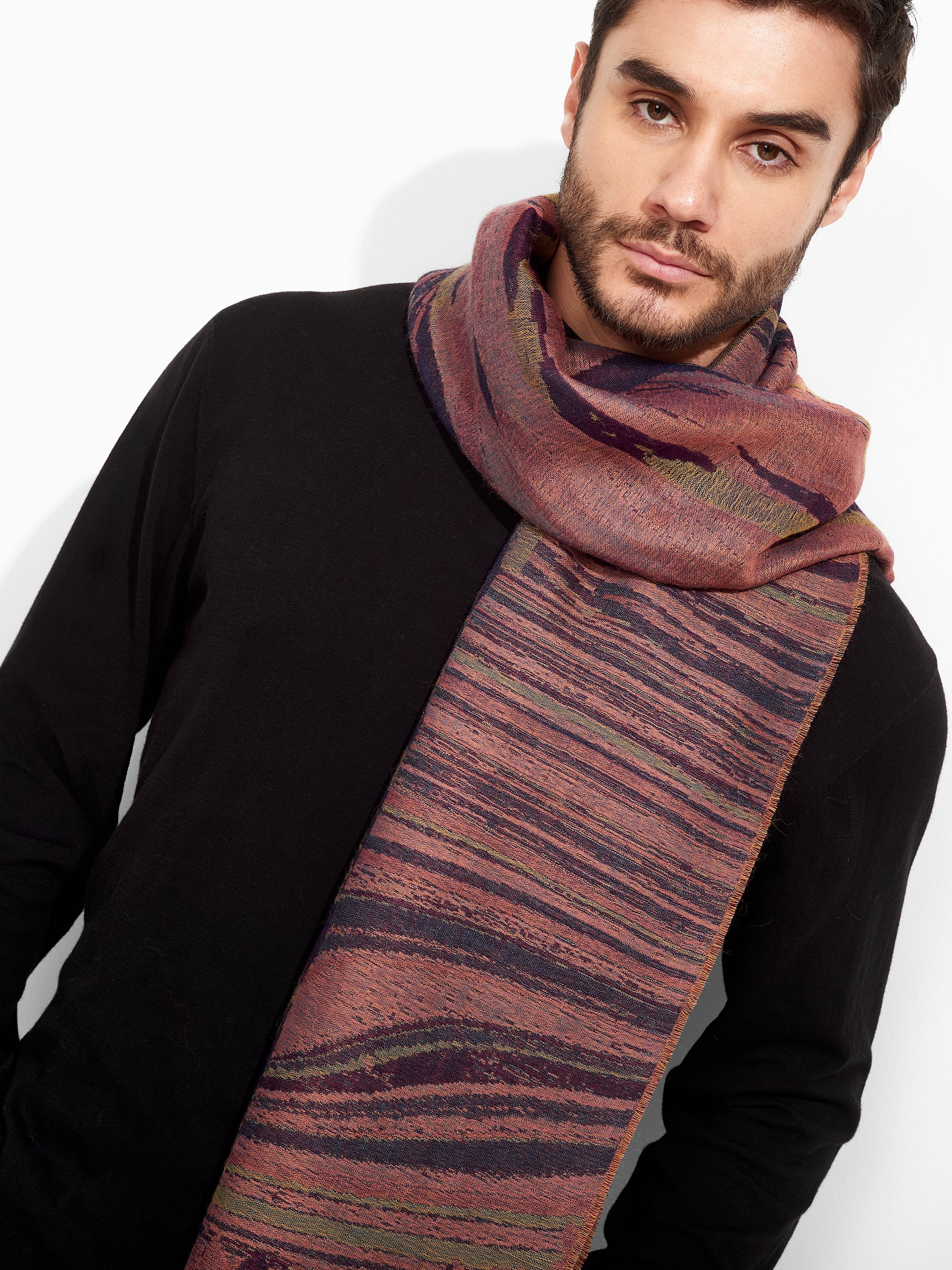 Zubi Shawl Baby Alpaca Color Pink - Image 5