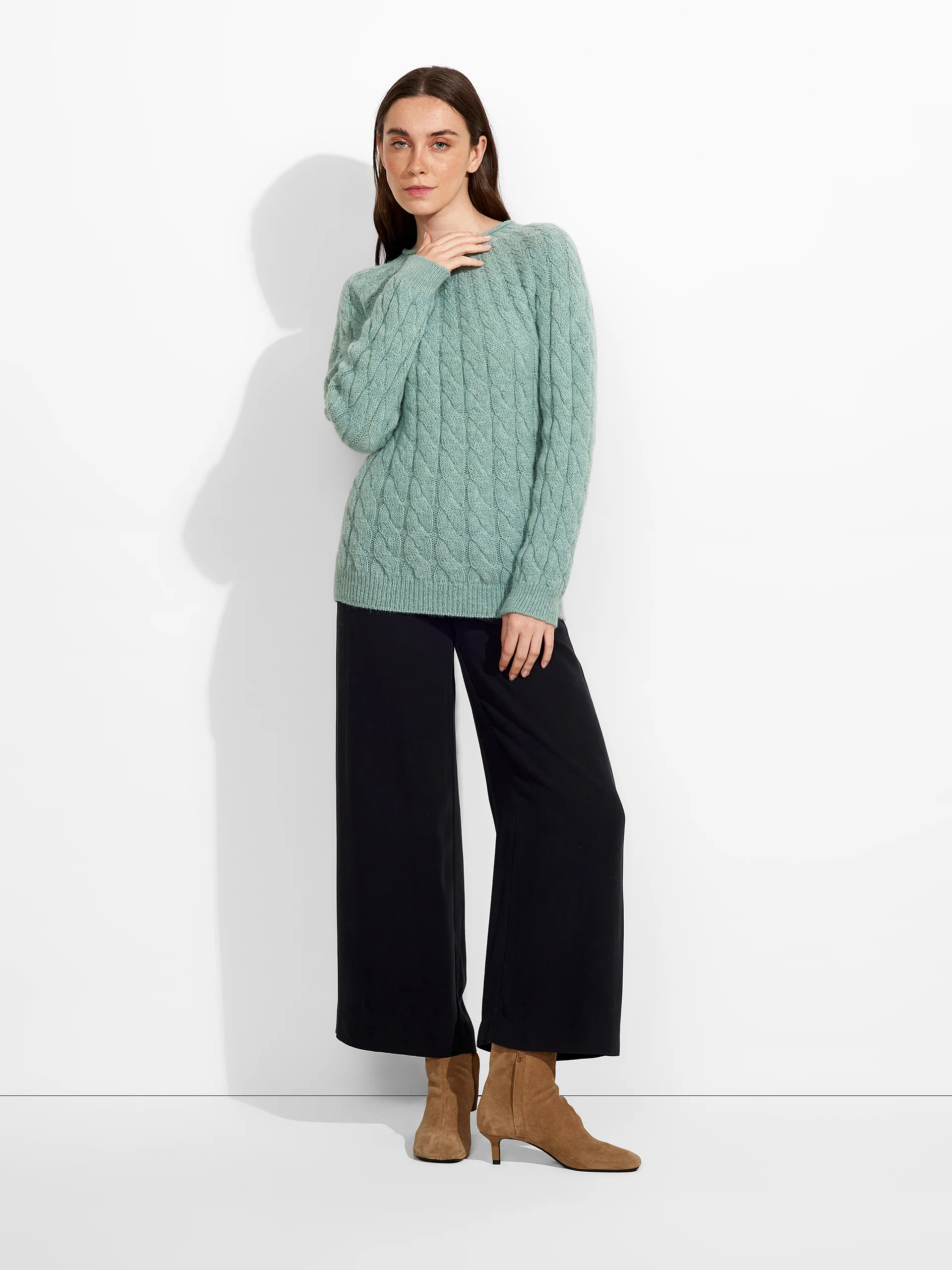 Zulema Sweater Baby Alpaca Color Ligth Blue - Image 4