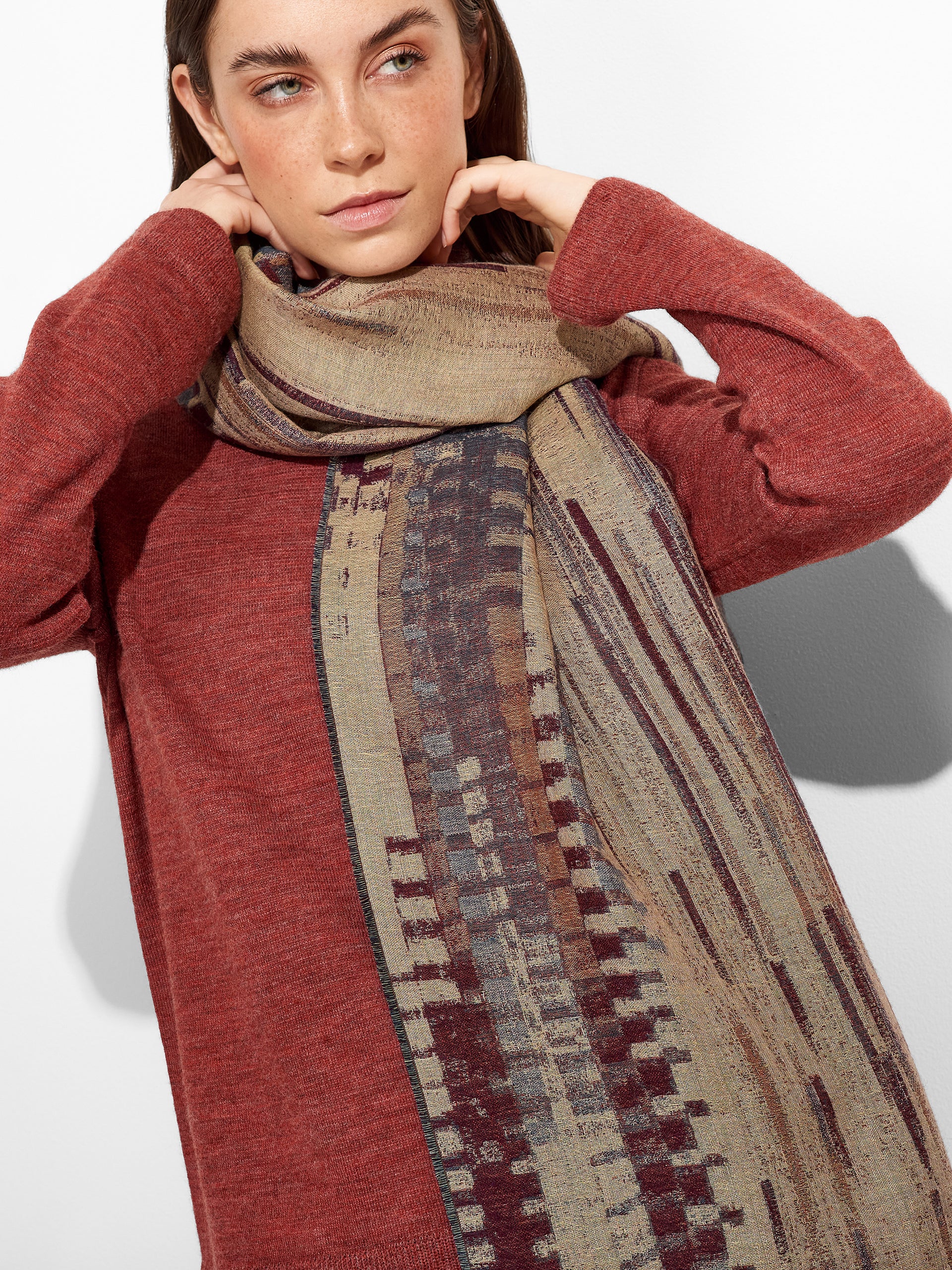 Zulett Shawl Baby Alpaca Color Multicolor - Image 3