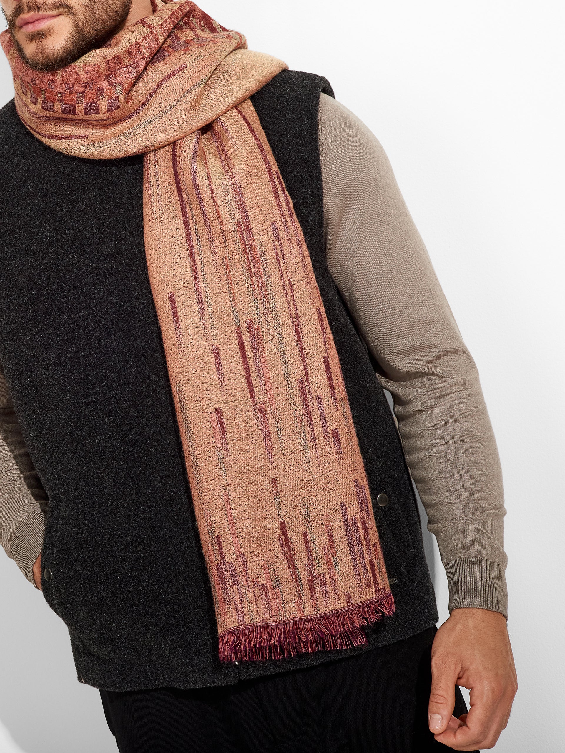 Zulett Shawl Baby Alpaca Color Pink - Image 5