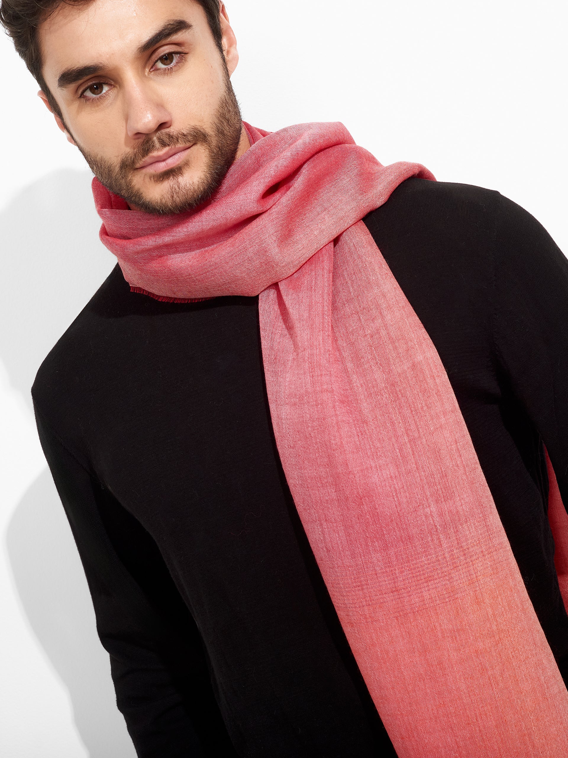 Zulma Shawl Baby Alpaca Color Red - Image 5