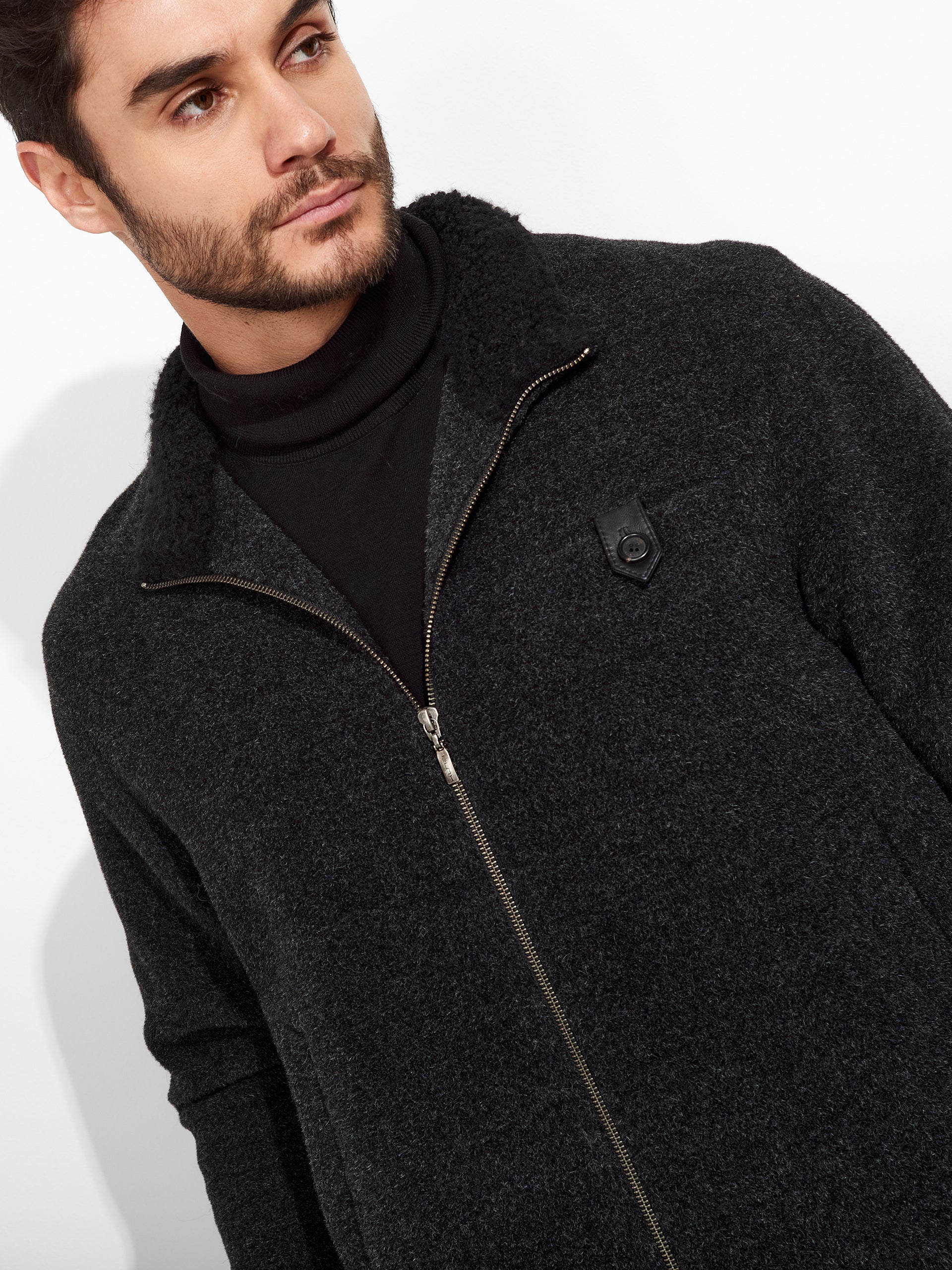 Zultan Jacket Wool Color Grey - Image 5