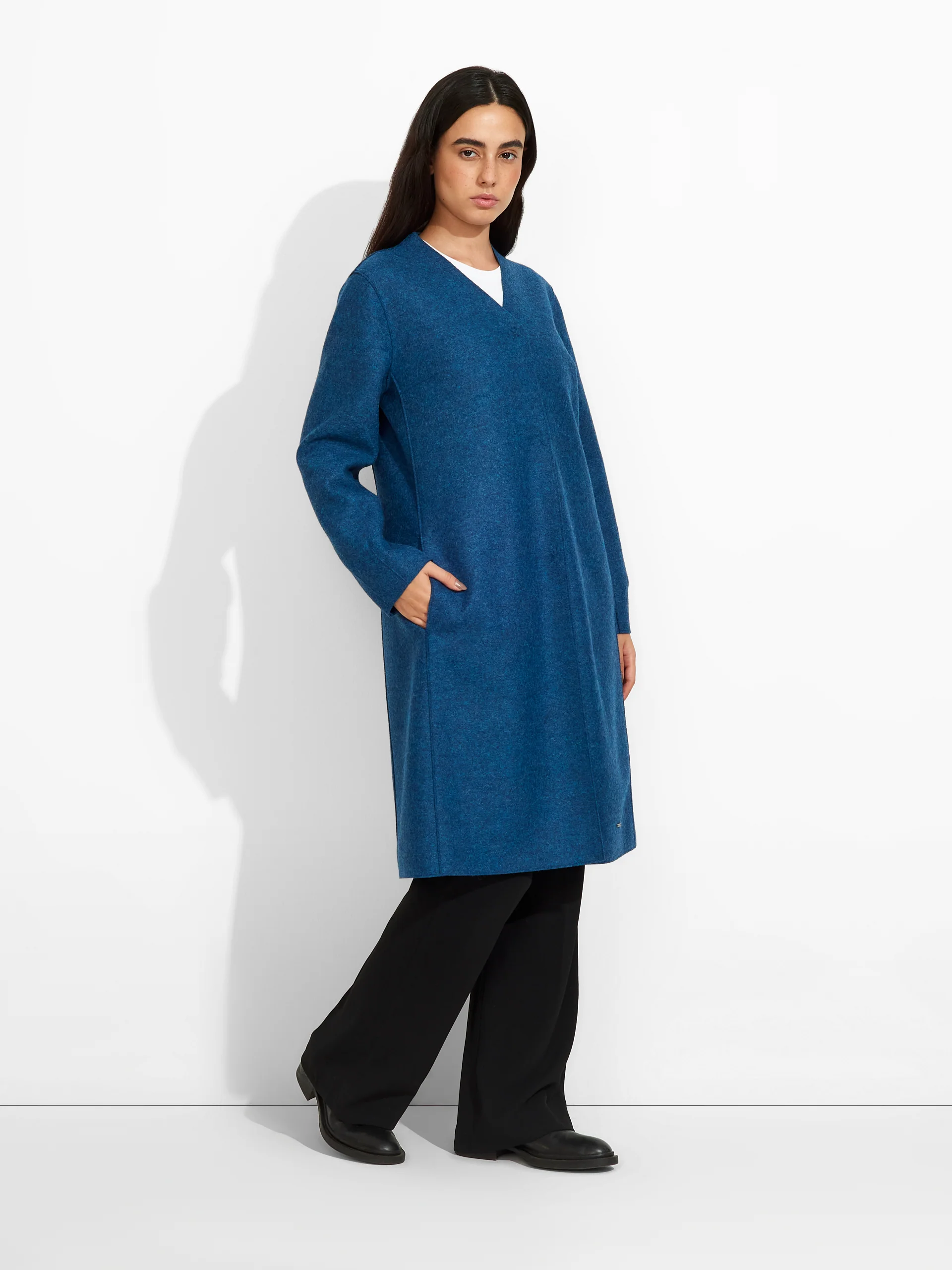 Zumi Coat Alpaca Color Blue - Image 2