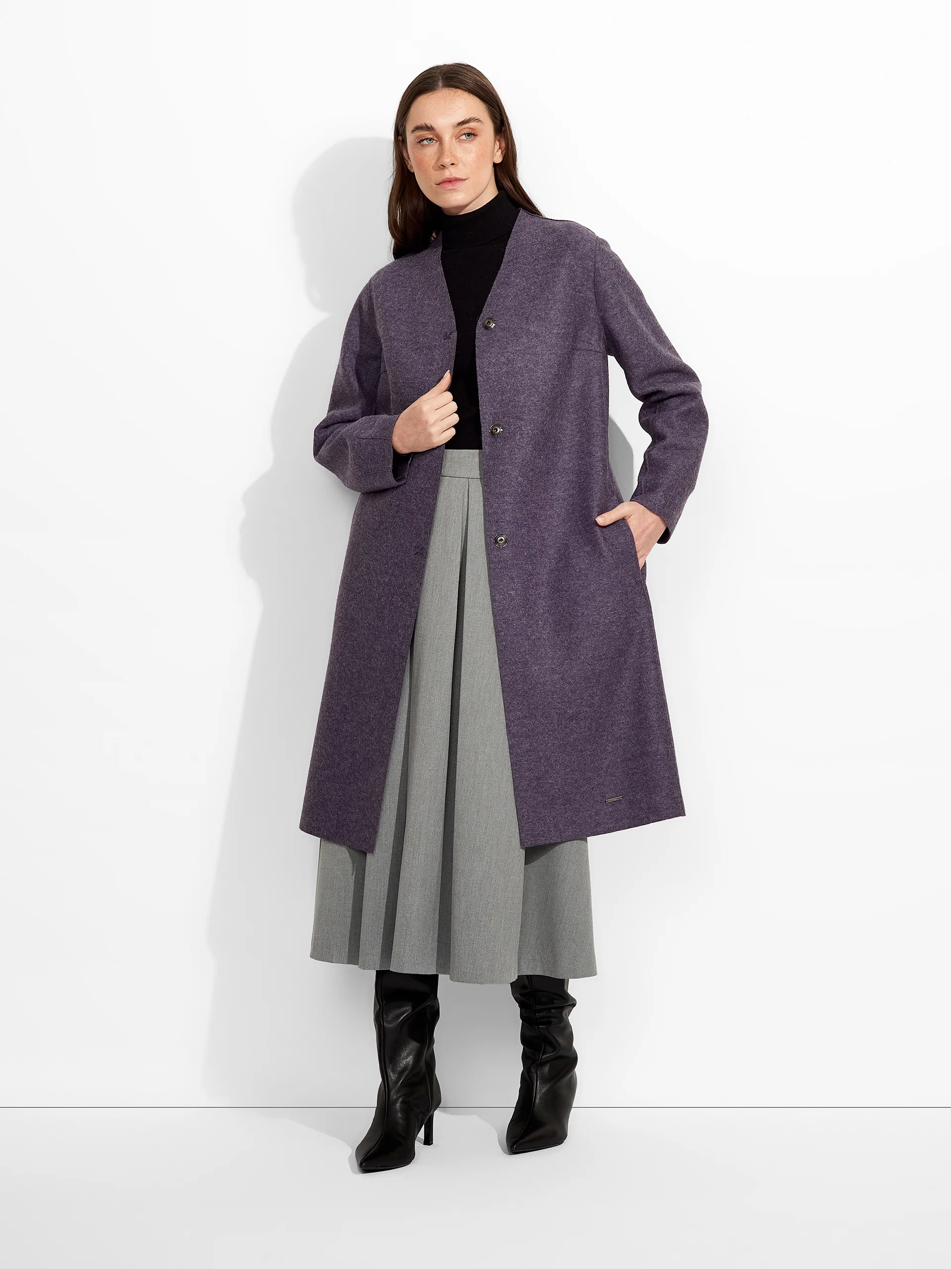 Zumi Coat Alpaca Color Purple - Image 4