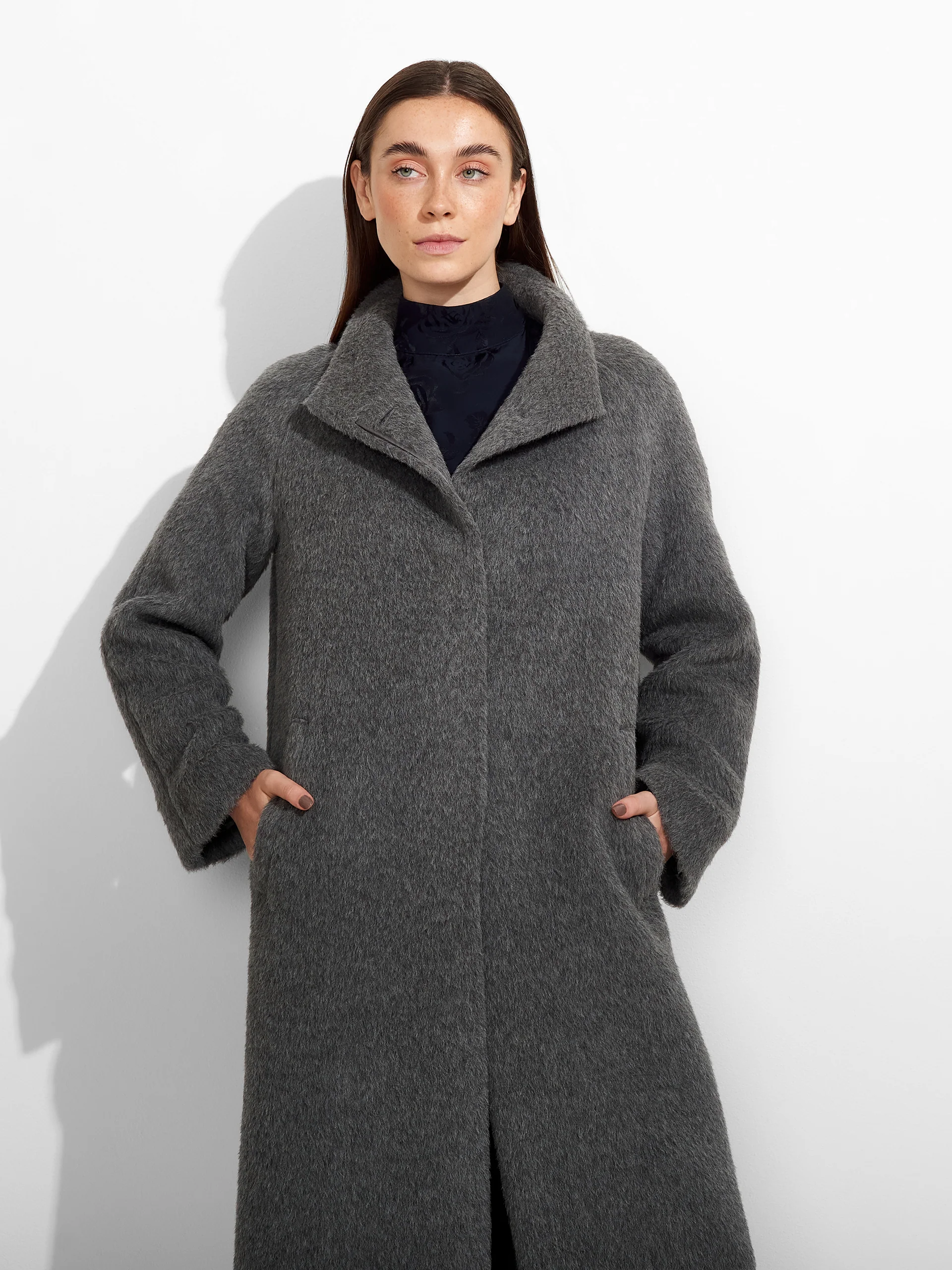 Zurich Coat Suri Alpaca Color Grey - Image 2