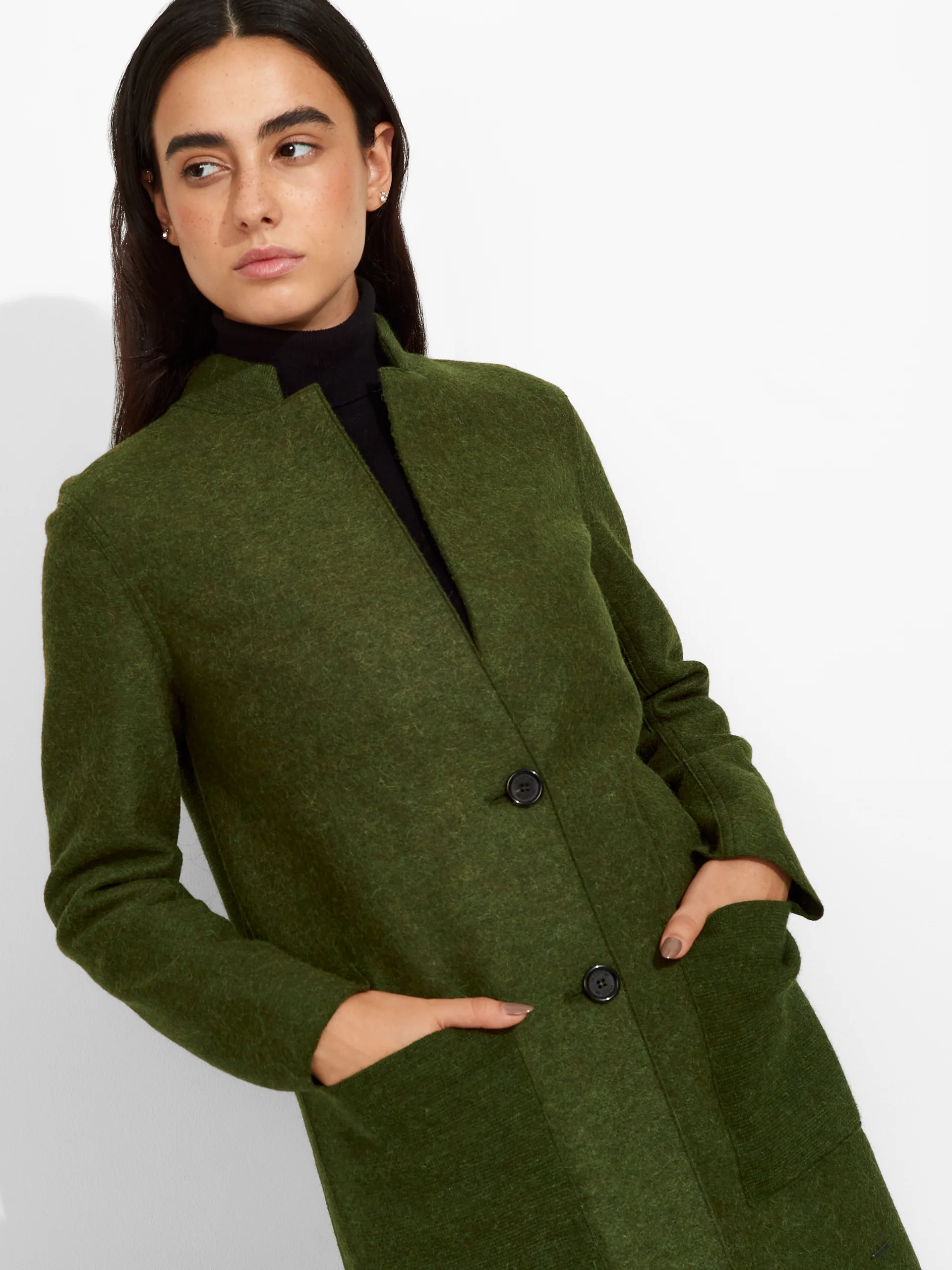 Zybil Coat Alpaca Color Green - Image 5